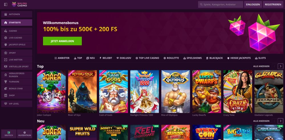 MalinaCasino Online